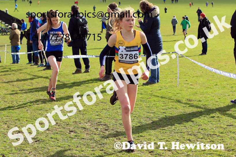 Girls Under-15s 2022 CAU Inter Counties Cross Country, Prestwold Hall, Loughborough.  Photo: David T. Hewitson/Sports for All Pics